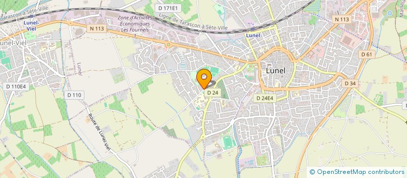 localisation de l'entreprise SOGEBAT à LUNEL