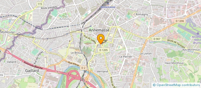 localisation de l'entreprise SOGEBAT à ANNEMASSE