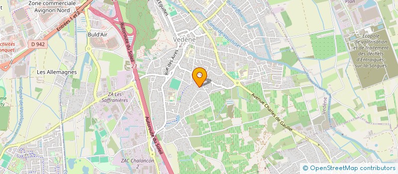 localisation de l'entreprise SOGEBAT à VEDENE