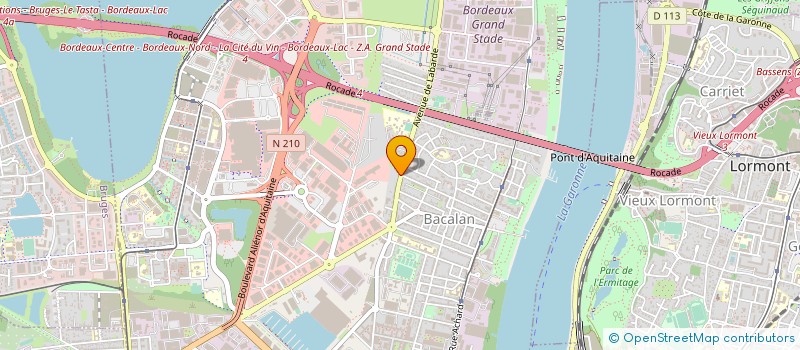 localisation de l'entreprise SOGEBAT AQUITAINE à BORDEAUX