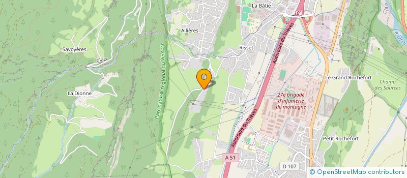 localisation de l'entreprise SOGEBAT TP  VARCES-ALLIERES-ET-RISSET