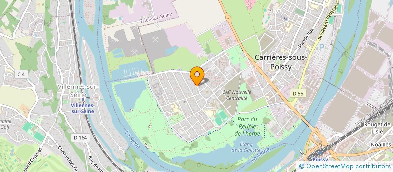 localisation de l'entreprise SOGEBEL  CARRIERES-SOUS-POISSY