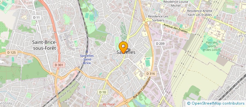 localisation de l'entreprise SOGEBEL à SARCELLES