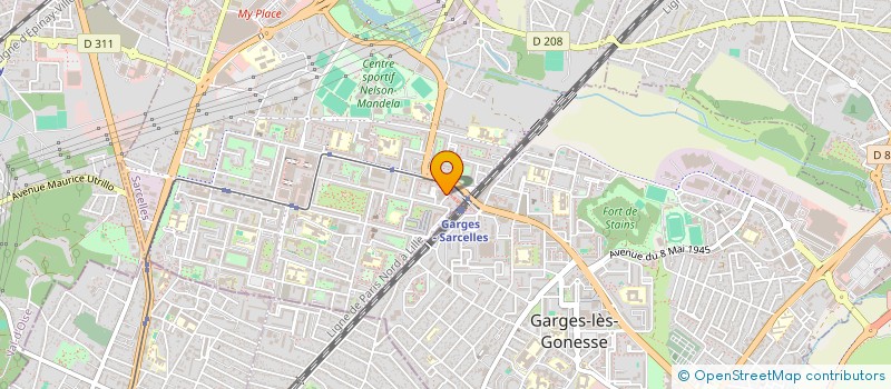 localisation de l'entreprise SOGEBELLA - SOCIETE DE GESTION ET D'EXPLOITATION CHONG FRERES 2 à SARCELLES