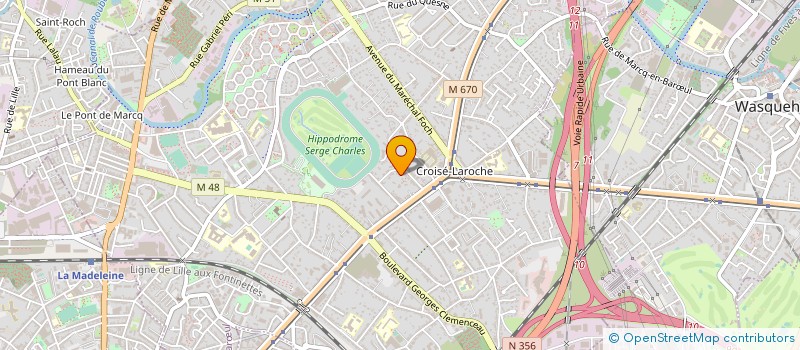 localisation de l'entreprise SOGEBIC à MARCQ-EN-BARŒUL
