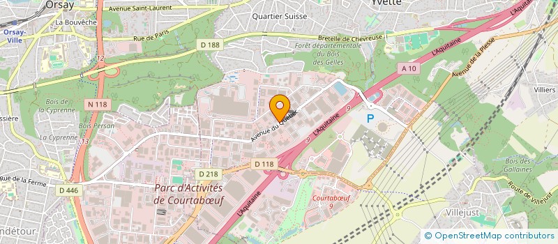 localisation de l'entreprise SOGEC GESTION à VILLEBON-SUR-YVETTE