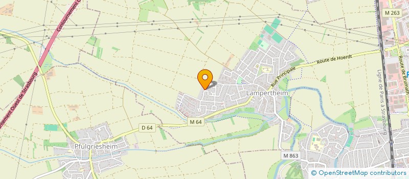 localisation de l'entreprise SOGECA à LAMPERTHEIM