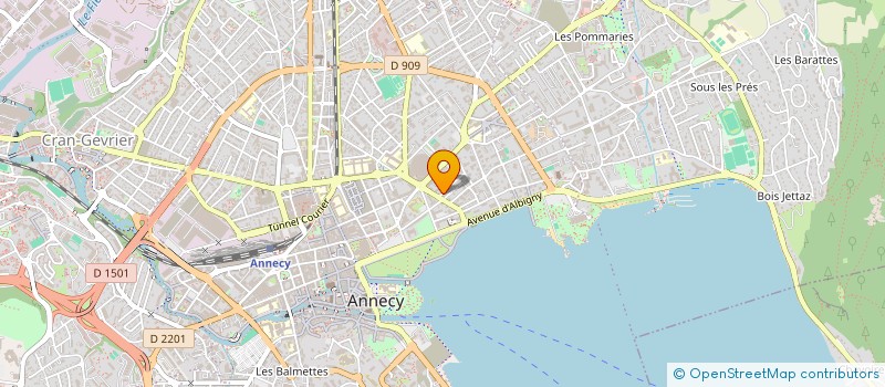 localisation de l'entreprise SOGECA ANNECY à ANNECY