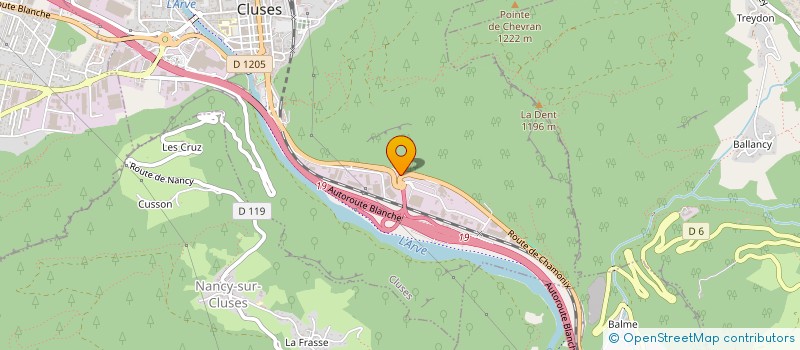 localisation de l'entreprise SOGECER CIE CTRE ROUTIER ARCOTEL CLUSES  CLUSES