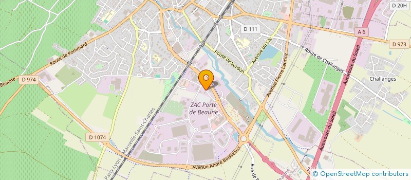 localisation de l'entreprise SOGECER ET CIE à BEAUNE