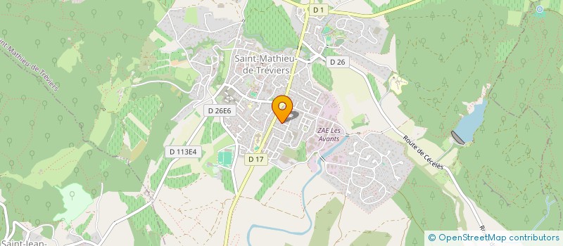 localisation de l'entreprise SOGECH  SAINT-MATHIEU-DE-TREVIERS