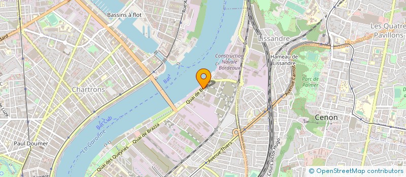 localisation de l'entreprise SOGECLIM à BORDEAUX