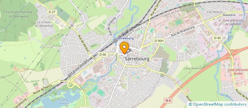 localisation de l'entreprise SOGECOM à SARREBOURG