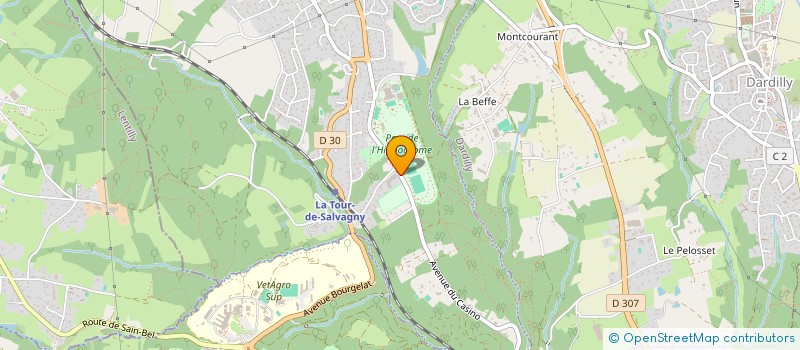 localisation de l'entreprise SOGECOM  LA TOUR-DE-SALVAGNY