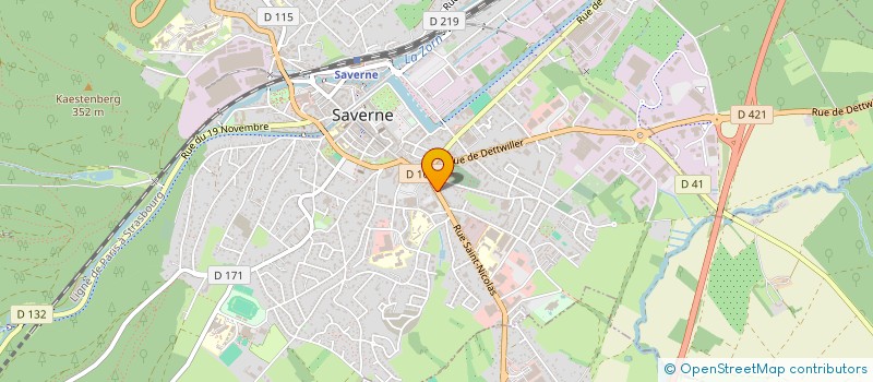 localisation de l'entreprise SOGECOM à SAVERNE