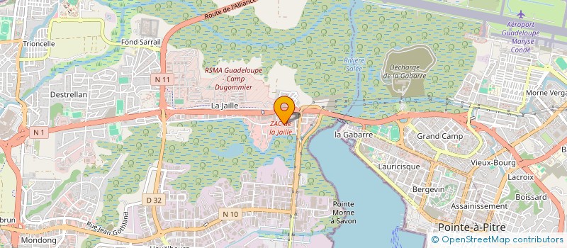 localisation de l'entreprise SOGECOM  BAIE-MAHAULT