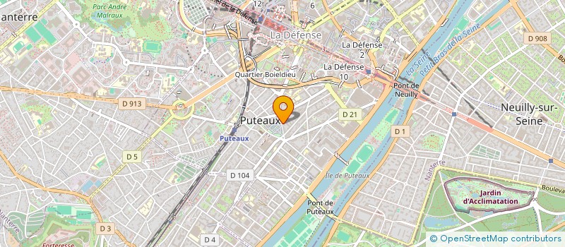 localisation de l'entreprise SOGECREDIT à PUTEAUX