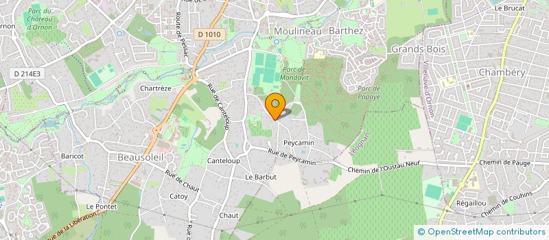 localisation de l'entreprise SOGED à GRADIGNAN