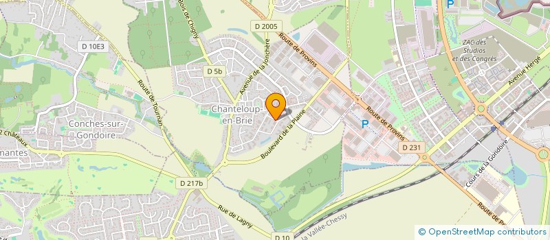 localisation de l'entreprise SOGEDA SOC GEST & EXPLO DETECT AUTOMATIS à CHANTELOUP-EN-BRIE