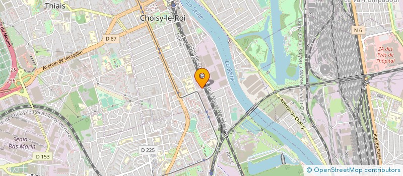 localisation de l'entreprise SOGEDAT à CHOISY-LE-ROI