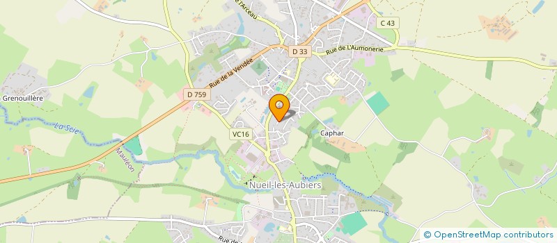 localisation de l'entreprise SOGEDIA à NUEIL-LES-AUBIERS