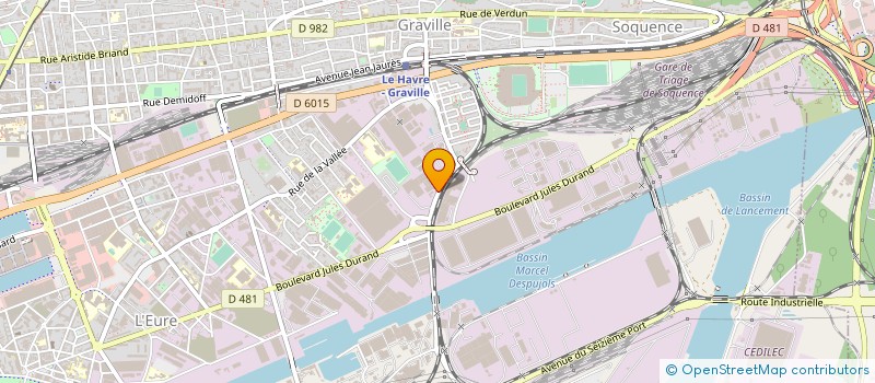 localisation de l'entreprise SOGEDIAL EXPLOITATION à LE HAVRE