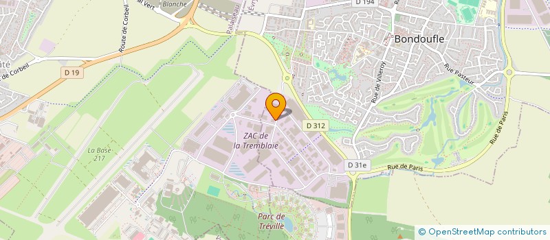 localisation de l'entreprise SOGEDIF BTP  BONDOUFLE