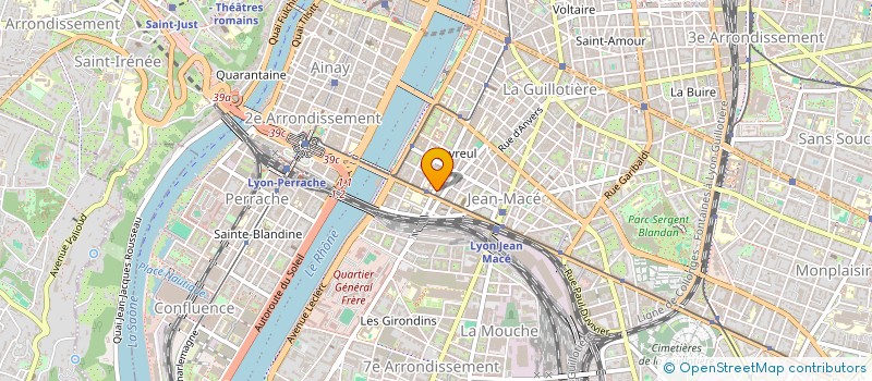 localisation de l'entreprise SOGEDIF SOCIETE GENERALE DE DIFFUSION  LYON