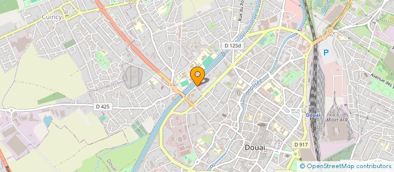 localisation de l'entreprise SOGEDINORD à DOUAI