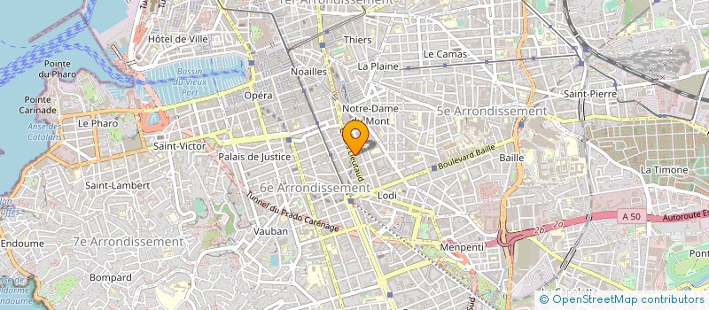 localisation de l'entreprise SOGEDIS à MARSEILLE