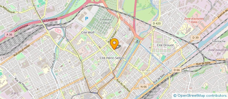 localisation de l'entreprise SOGEDIS  MULHOUSE