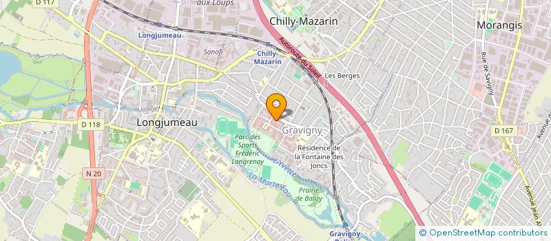 localisation de l'entreprise SOGEDIS à CHILLY-MAZARIN
