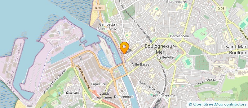 localisation de l'entreprise SOGEDODO  BOULOGNE-SUR-MER