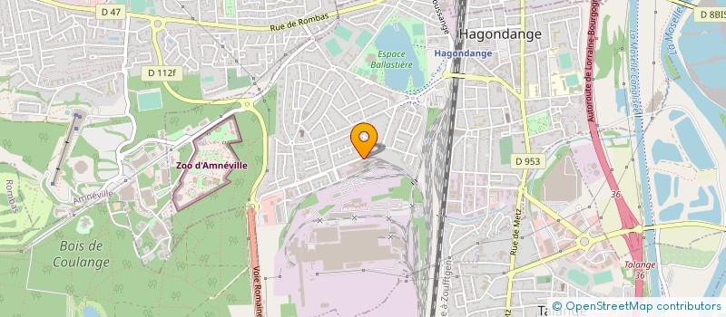 localisation de l'entreprise SOGEEFER à HAGONDANGE