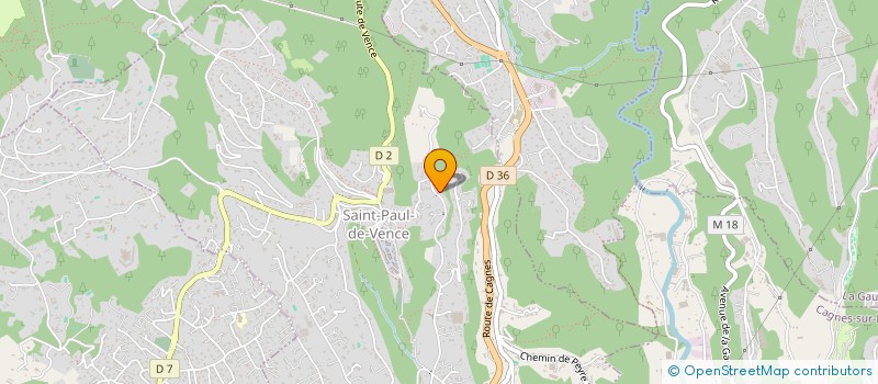 localisation de l'entreprise SOGEFAURE à SAINT-PAUL-DE-VENCE