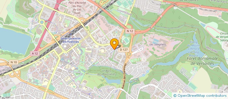 localisation de l'entreprise SOGEFI GESTION  GUYANCOURT