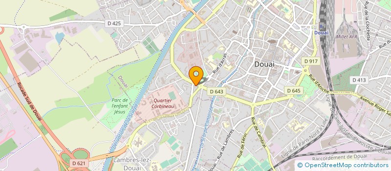 localisation de l'entreprise SOGEFIDEL à DOUAI