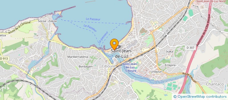 localisation de l'entreprise SOGEFIM SARL à SAINT-JEAN-DE-LUZ
