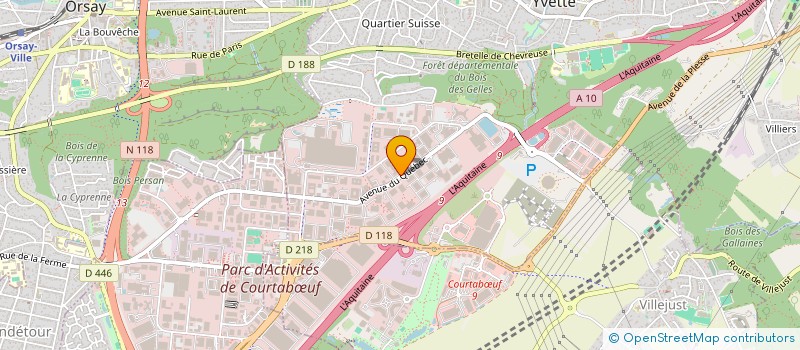 localisation de l'entreprise SOGEFINAD à VILLEBON-SUR-YVETTE