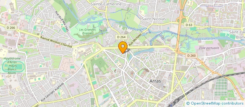 localisation de l'entreprise SOGEFINORD à ARRAS