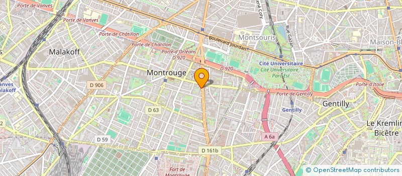 localisation de l'entreprise SOGEFIP INDUSTRIE à MONTROUGE