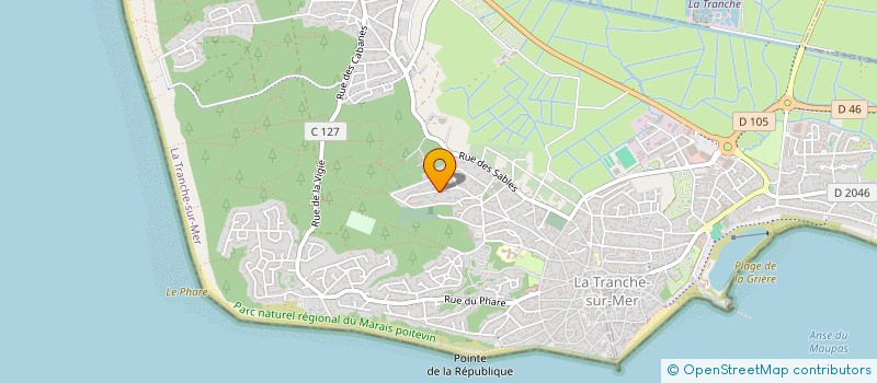 localisation de l'entreprise SOGEFIVP  LA TRANCHE-SUR-MER