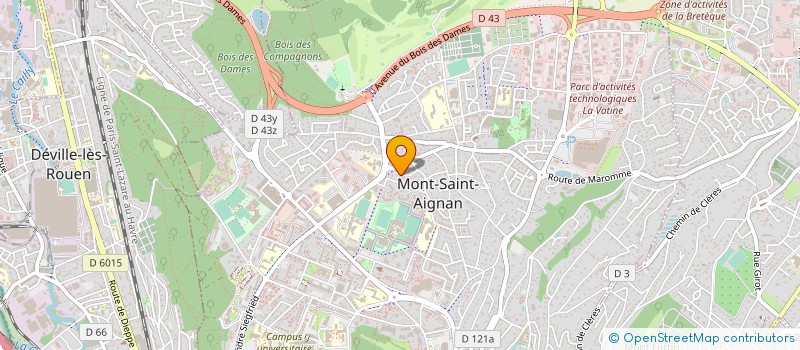 localisation de l'entreprise SOGEGAZ - E.V. à MONT-SAINT-AIGNAN