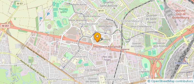 localisation de l'entreprise SOGEKA SARL à STRASBOURG