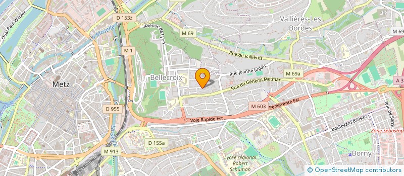 localisation de l'entreprise SOGELAINE  METZ