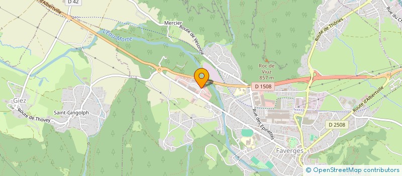 localisation de l'entreprise SOGELEC à FAVERGES-SEYTHENEX