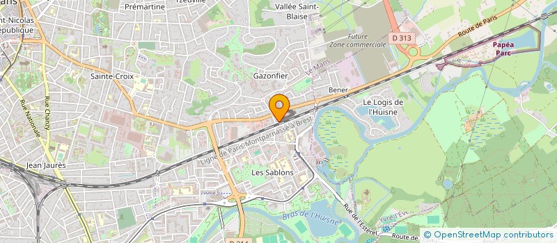 localisation de l'entreprise SOGELEC à LE MANS