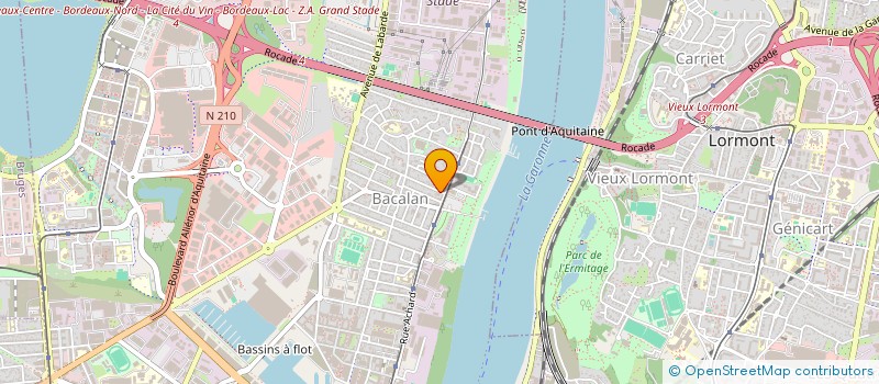 localisation de l'entreprise SOGELEC SARL à BORDEAUX