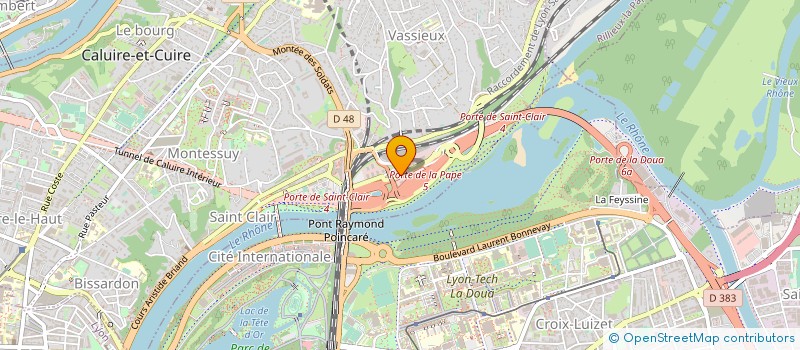 localisation de l'entreprise SOGELINK à CALUIRE-ET-CUIRE