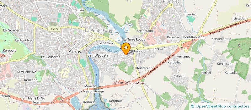 localisation de l'entreprise SOGELUCE à AURAY